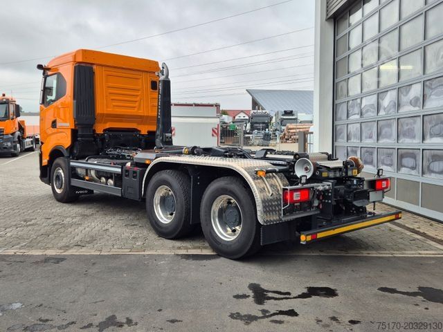 Roll-off tipper truck IVECO AS300X58Z/P HR ON+ 6x4 Meiller RS21.60 Funk AHK