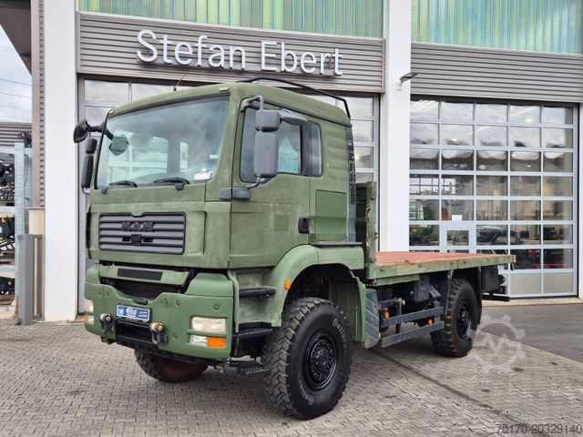 Flatbed truck MAN TGA 18.360 4x4 BB Pritsche Single Bereifung