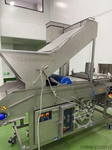 Form-, Panier- und Frittierlinie mit Top-Ausstattung, nahezu neuwertig. GEA Complete 600mm forming, coating and frying line