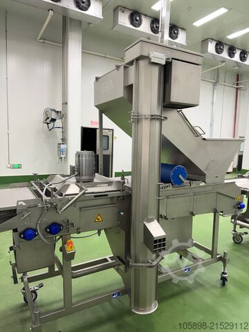 Form-, Panier- und Frittierlinie mit Top-Ausstattung, nahezu neuwertig. GEA Complete 600mm forming, coating and frying line