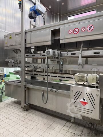 Form-, Panier- und Frittierlinie mit Top-Ausstattung, nahezu neuwertig. GEA Complete 600mm forming, coating and frying line