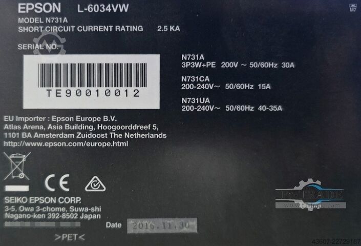 Digital Printing Machine EPSON SurePress L-6034