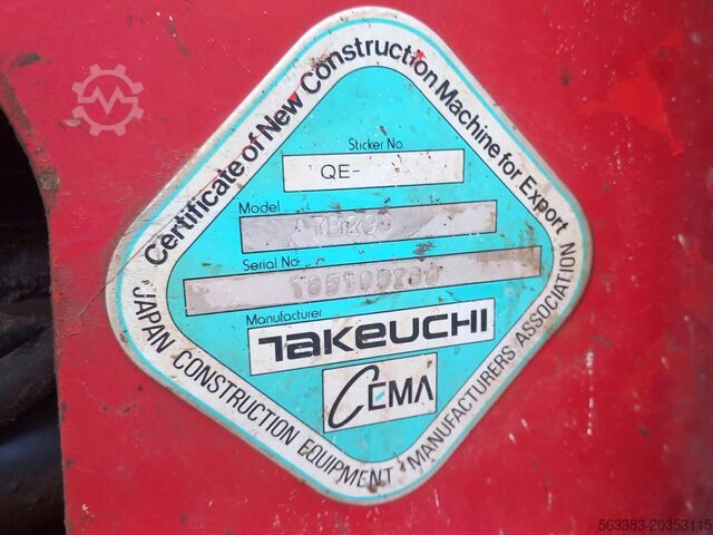Mini excavator Takeuchi TB290