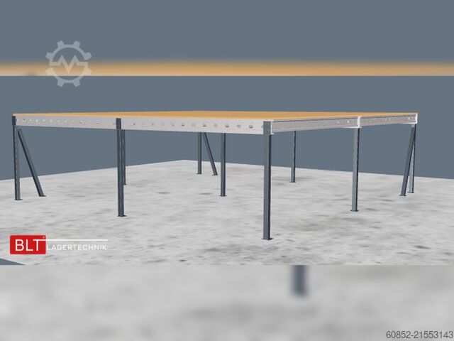 Lagerbühne 10x10m Lagerbühne , Belastung : 500kg/qm Unterkante: 2,5m , ca. 100qm Systembühne