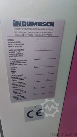 Hydr. horiz. Biegemaschine INDUMASCH VARIOBEND 30