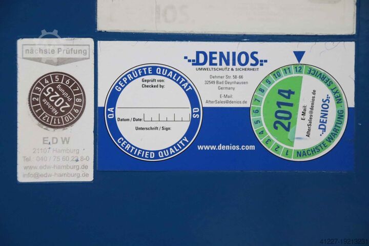 1100 liter drip tray Denios MC 1.10 1925/1590/H2760 mm