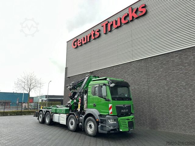 Kranwagen MAN TGS 35.510 8X4H-6 BL + FASSI 545 + JIB + HAAKAR...