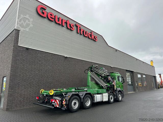Kranwagen MAN TGS 35.510 8X4H-6 BL + FASSI 545 + JIB + HAAKAR...