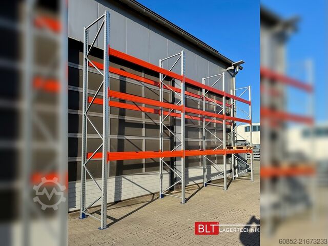 Schwerlastregal ca. 8,4 lfm. Palettenregal H: 500 cm Fachlast : 4500 kg , Schwerlastregal