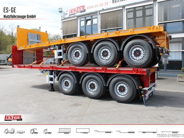 Auflieger mit Arbeitsbühne ES-GE 3-Achs-Ballastauflieger