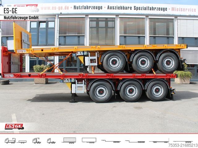 Auflieger mit Arbeitsbühne ES-GE 3-Achs-Ballastauflieger