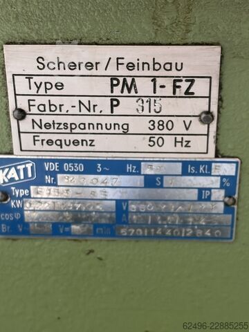 Precision turning lathe Feindrehbank Scherer Feinbau PM 1 FZ Feinbau PM 1 FZ