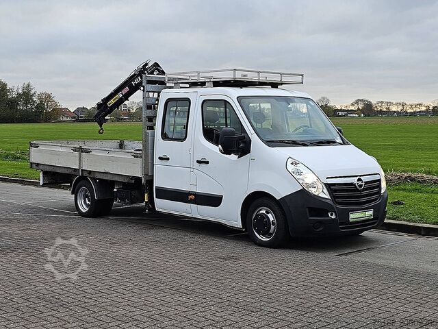 Platform truck with crane OPEL MOVANO 2.3 HIAB 023 ac EURO6