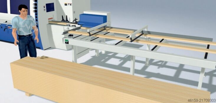 Hobel- und Kehlautomat Weinig E1 A5 Planing Line with STACKER 100m/min