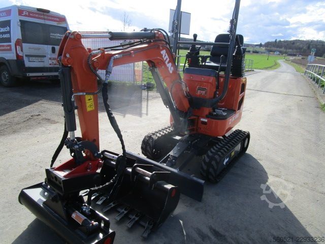 Mini excavators Atlas AC08B - mechan. Schnellwechsler LEHNHOF + 3 Löffel