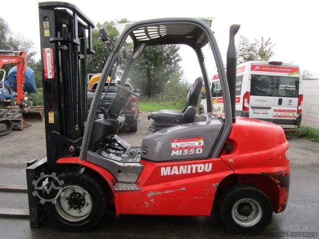 Diesel Forklift Manitou MI35D ZINKENVERSTELLER + Seitenschieber + Duplex-F