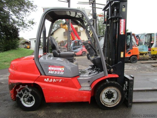 Diesel Forklift Manitou MI35D ZINKENVERSTELLER + Seitenschieber + Duplex-F