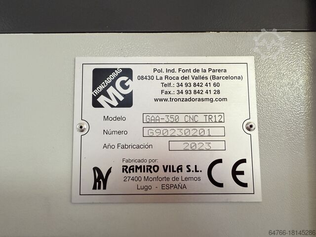 Automatische Aluminium-/PVC-Schneidesäge Tronzadoras MG GAA-350-90+CNC+TR12