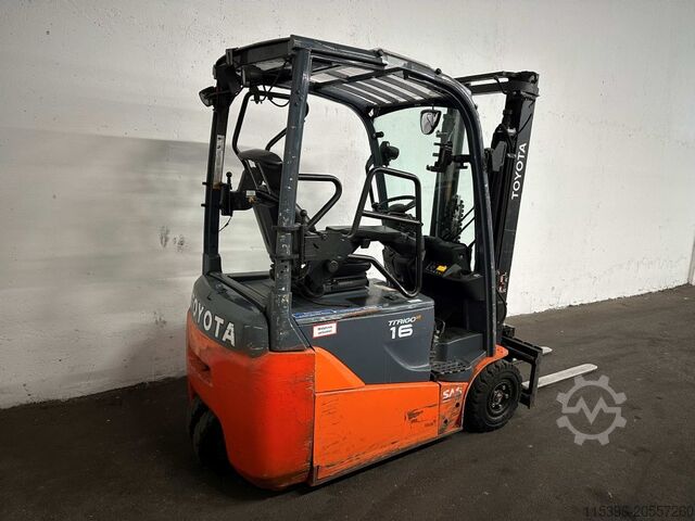 Electric 3-wheel forklift Toyota 8FBE16T - FREIHUB-Mast !!