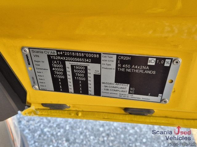 Standard tractor unit Scania R 450 A4x2NA Highline Smart 2 !
