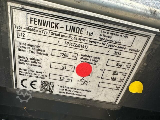 VS-22810 Electric COMPACT stacker Linde L12 LINDE L12