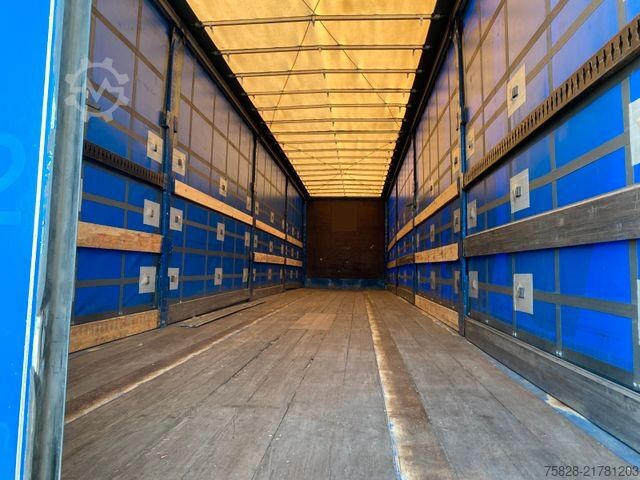 Open semitrailer with tarp GROENEWEGEN BPW axles