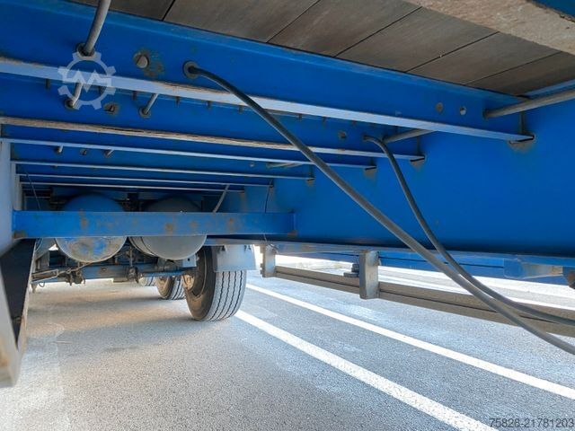 Open semitrailer with tarp GROENEWEGEN BPW axles