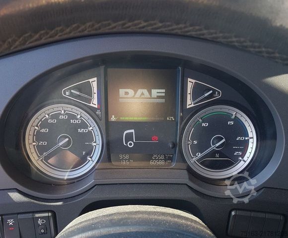 Flatbed truck with tarp DAF XF 450 FAR 6x2 Pritsche Plane Edscha+Schiebeplan