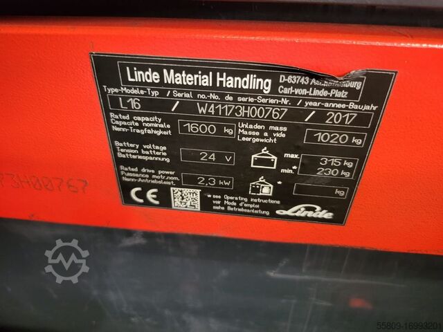 Hochhubwagen Linde L16 // 3110 Std.
