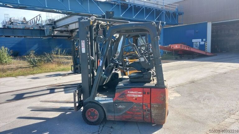 Elektro 3 Rad-Stapler Linde E14-02 // 3 Ventil // Duplexmast //Elektro