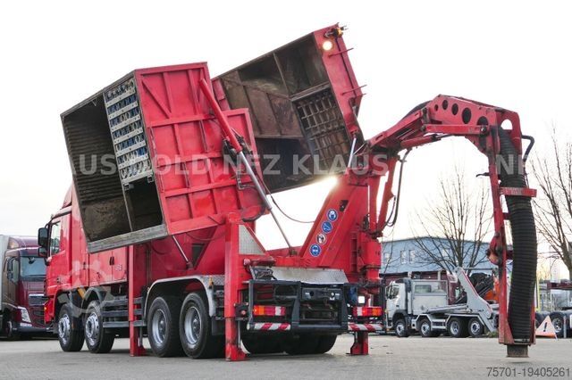 Vacuum tank truck MERCEDES-BENZ Actros 4144 8x4 Saugbagger Euro 5