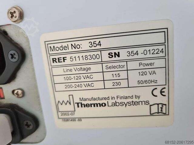 Thermo Labsystems Multiskan Ascent Microplate Reader Thermo Labsystems Multiskan Ascent