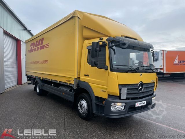 Flatbed truck with tarp MERCEDES-BENZ Atego 1224*Sörensen LBW*Standheizung*Klima*