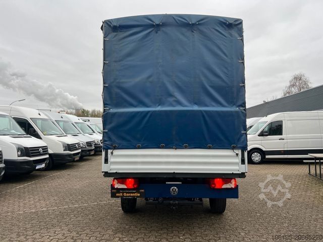 Curtain sider van VOLKSWAGEN Crafter TDI Pritsche+Plane*AHK=3.500Kg*Klima*
