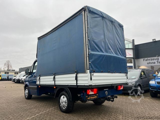 Curtain sider van VOLKSWAGEN Crafter TDI Pritsche+Plane*AHK=3.500Kg*Klima*