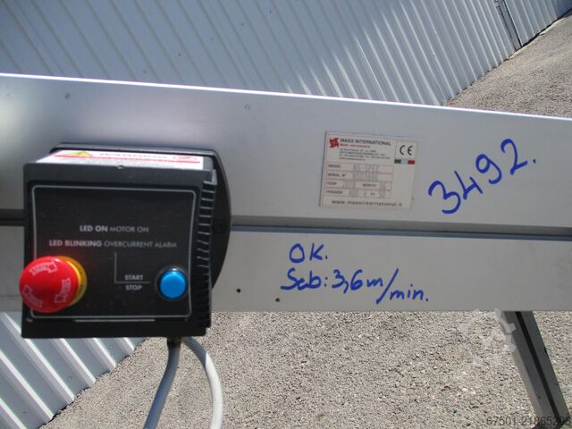 Conveyor belt, belt conveyor, conveyor belting MASS International NS SPEC (3492)