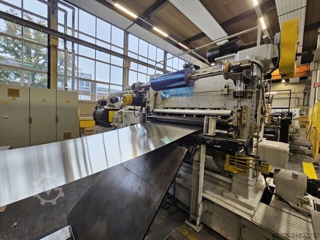 Cut-to-length line for trapezoidal cut SCHLEICHER/UNGERER/HSK 1.750 x 0,4 - 3 mm