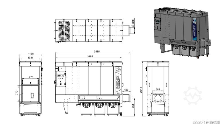 Dust collectors Riedex RX-300 ENTSTAUBER