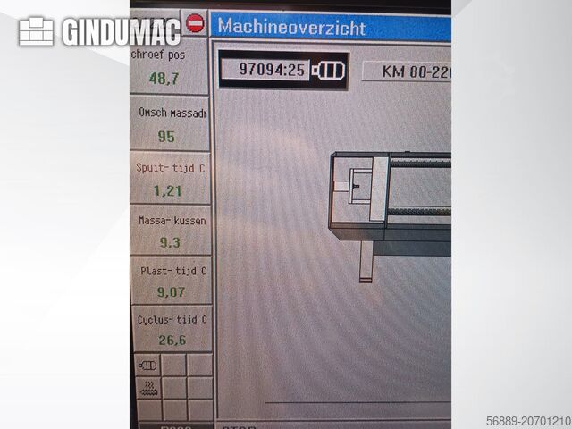 Hydraulische Spritzgießmaschine Krauss Maffei 80-220 C1