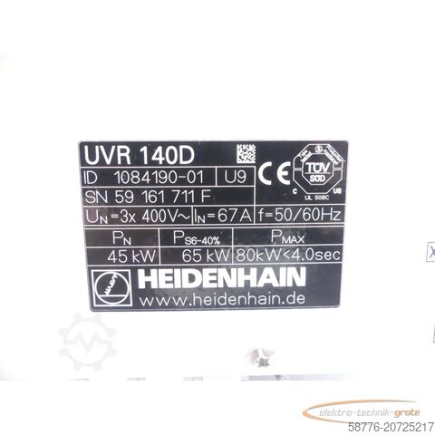 Component Heidenhain UVR 140D ID 1084190-01 SN 59161711F generalüberholt mit 3 Mon. Gwl.