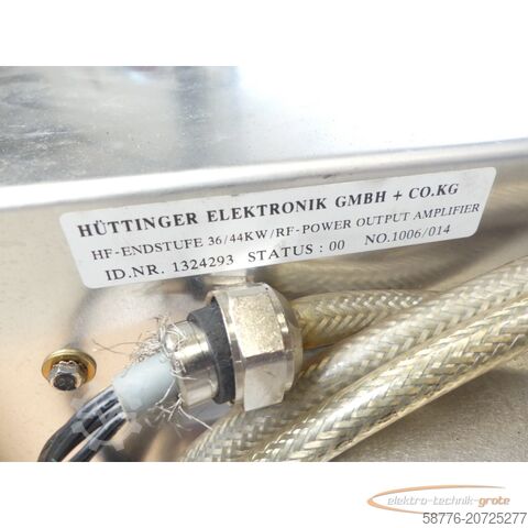 Komponente Hüttinger Elektronik 1324293 HF-Endstufe 36/44 kW mit 973412 Reflektometer