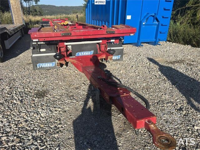 Containertransport Närko 4 axle container trailer
