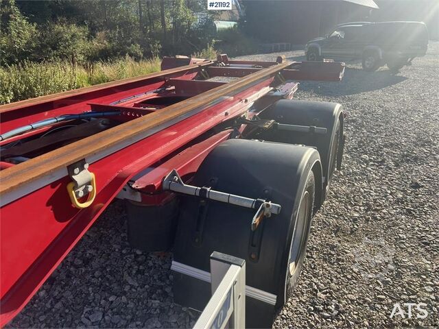 Containertransport Närko 4 axle container trailer