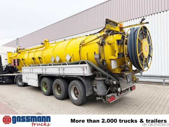 Tanker semitrailer Kroll K2, 0-25, 0/36 PESASP, Lift-/Lenkachse, ADR, Saug-