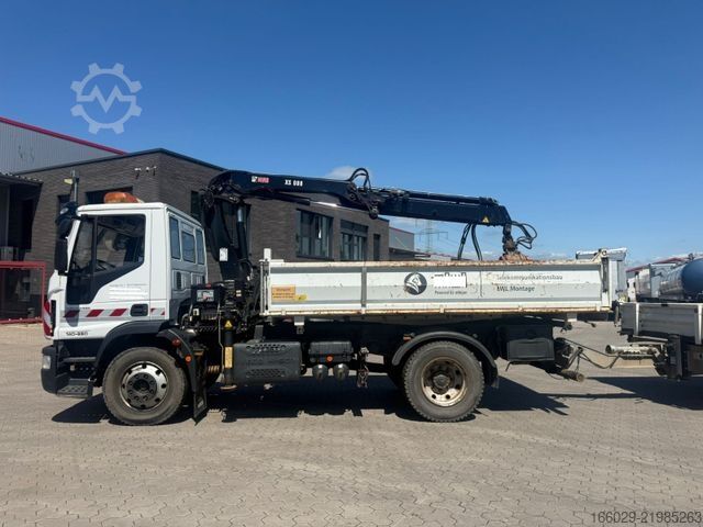 Truck mounted crane IVECO 140E250 Kipper mit HIAB Kran inklusive Anhänger