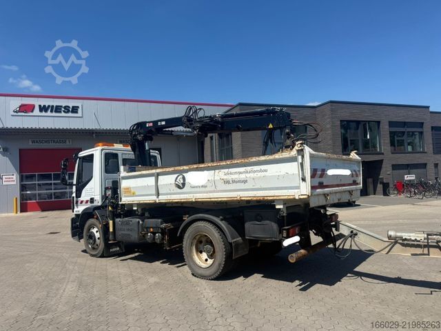 Truck mounted crane IVECO 140E250 Kipper mit HIAB Kran inklusive Anhänger