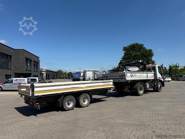 Truck mounted crane IVECO 140E250 Kipper mit HIAB Kran inklusive Anhänger