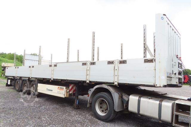 Open semitrailer KRONE Stahlmattenauflieger