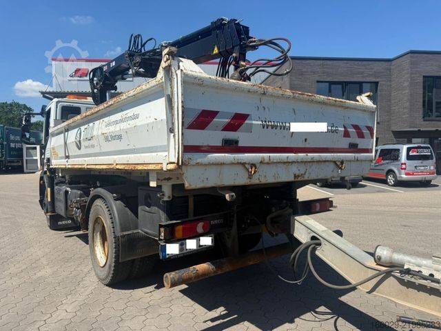 Tipper truck IVECO 140E250 Kipper mit HIAB Kran inklusive Anhänger