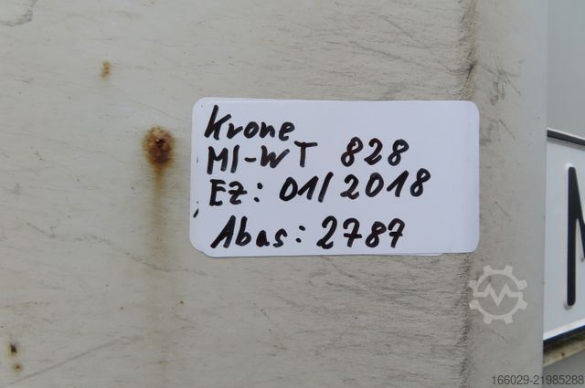 Open semitrailer KRONE Stahlmattenauflieger